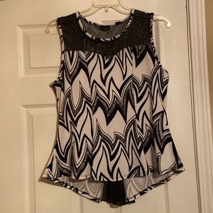 Women’s Top, sheer insert at the top and in the back, L